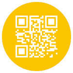 ícone qr code amarelo